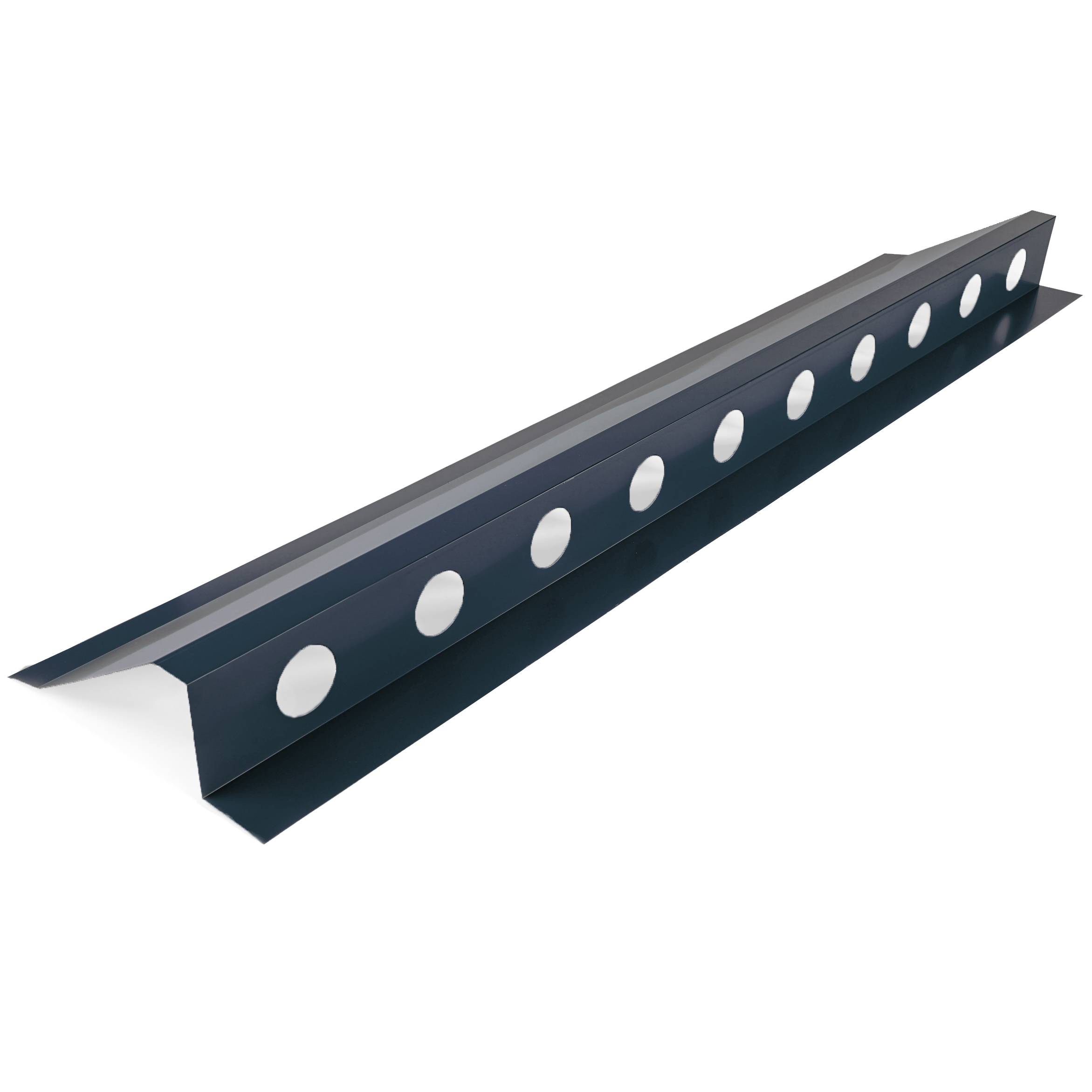 Faitière ventilée en bac acier 3ml laquée 25µ RAL5008