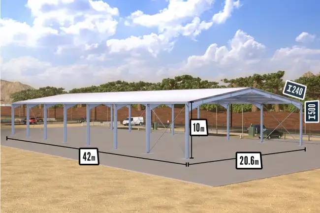 Bâtiment en kit ouvert pour installer votre entrepôt logistique