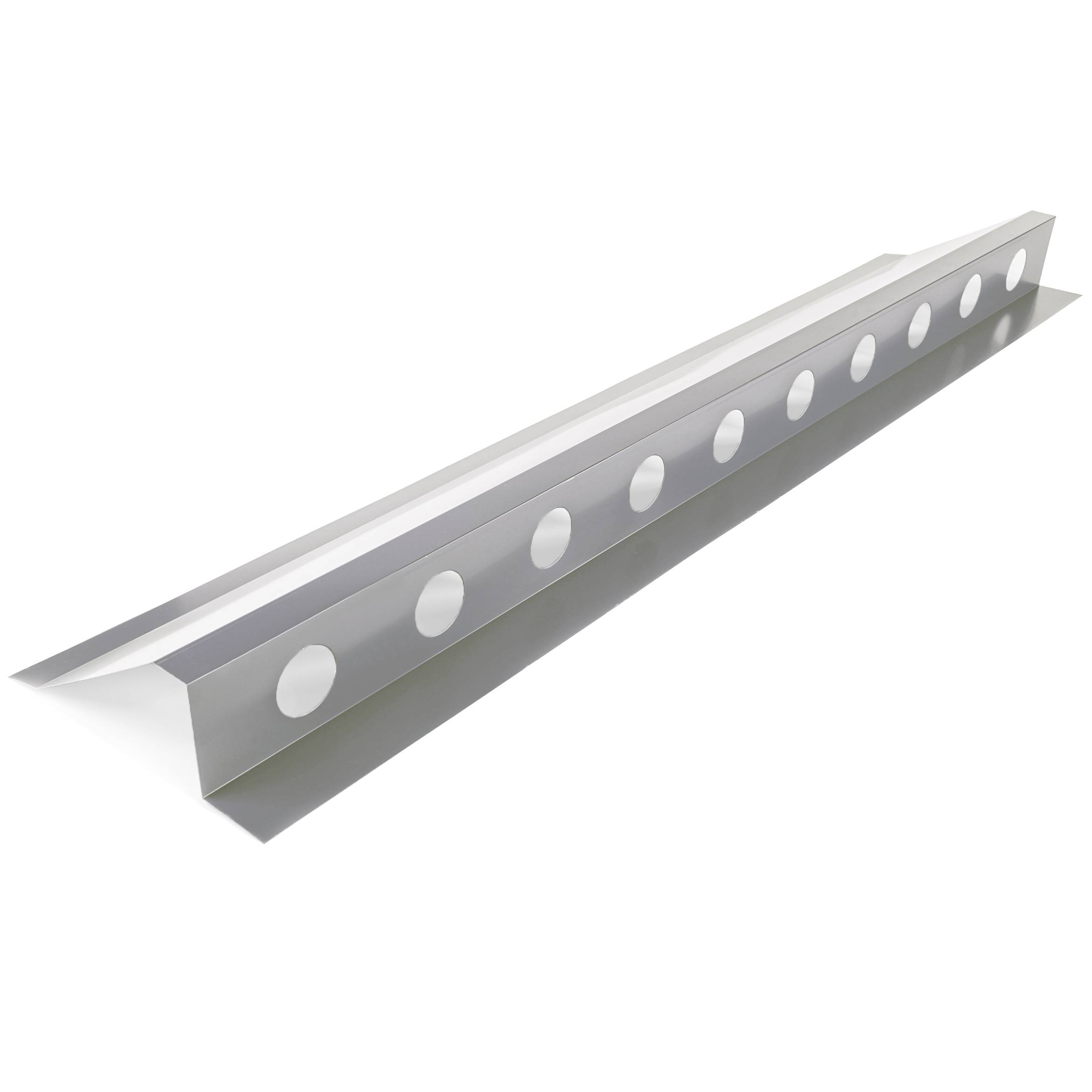 Faitière ventilée en bac acier 3ml laquée 25µ RAL9006