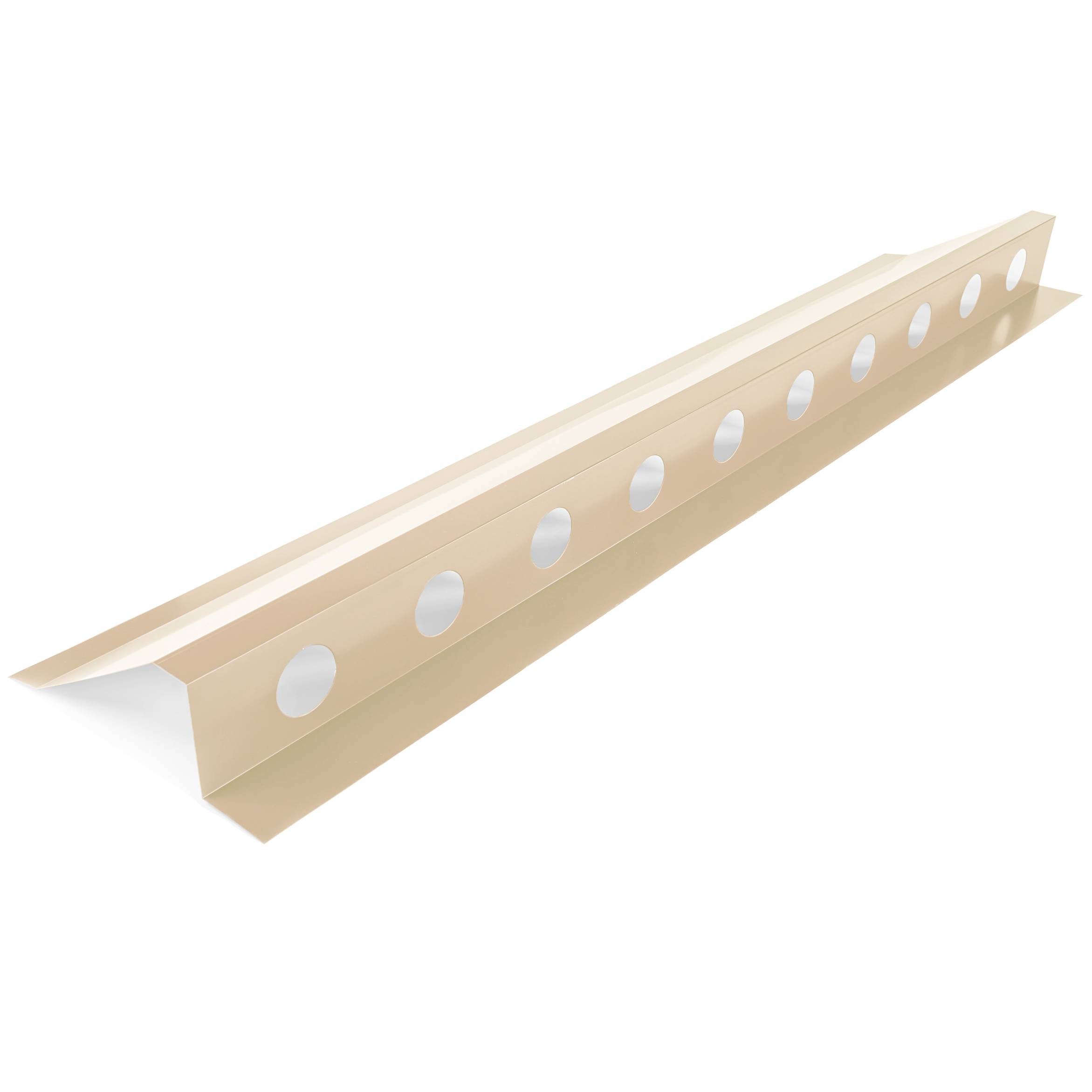 Faitière ventilée en bac acier 3ml laquée 25µ RAL1015