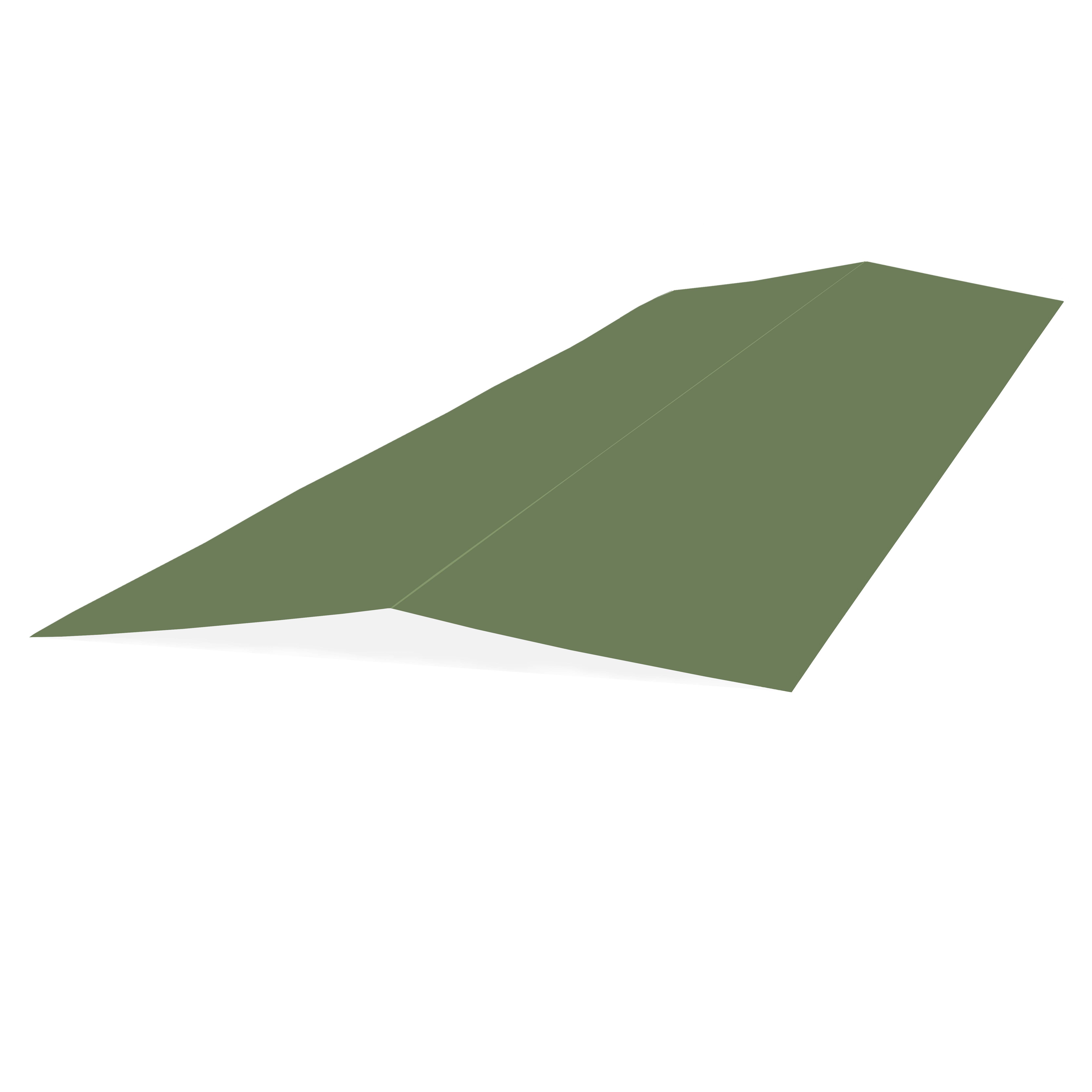 Faitière de toit bac acier plate 3ml laquée 25µ RAL6011