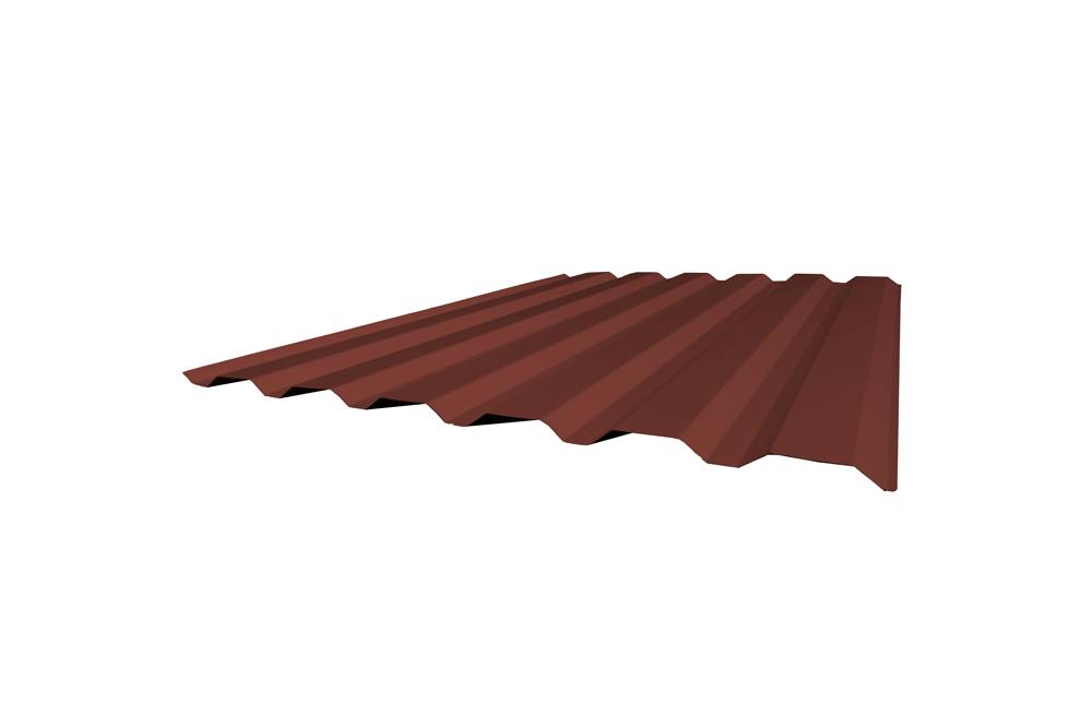 Tôle de bardage bac acier trapézoïdale sur mesure RAL 8012