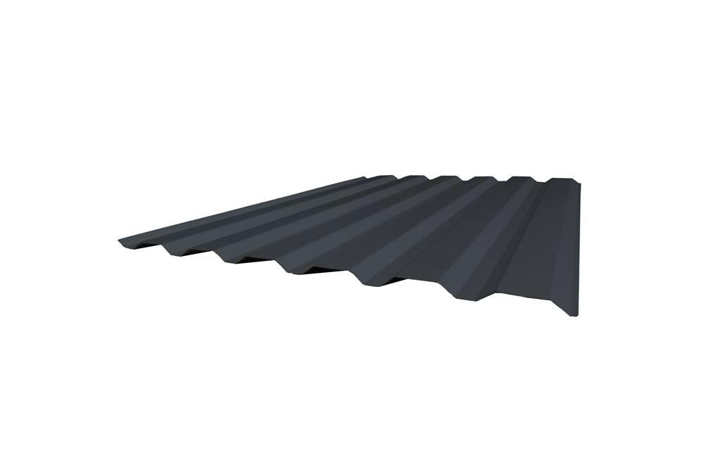 Tôle de bardage bac acier trapézoïdale sur mesure RAL 7016