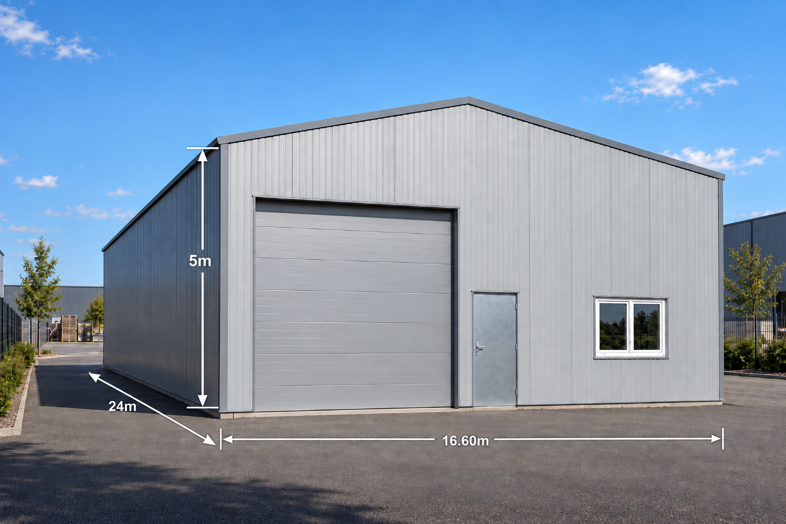 batiment-stockage-400-m-2-isolé-porte-sectionnelle