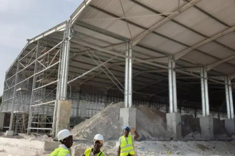 Entrepôt logistique de 4800m² vue ouest