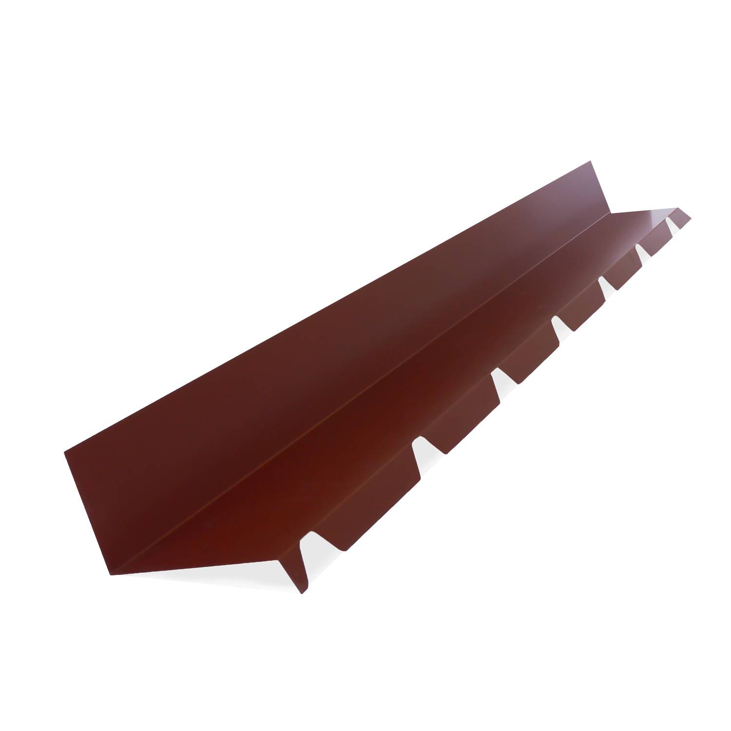 Solin bac acier 2ml laqué 25µ (4 ondes) RAL 8012