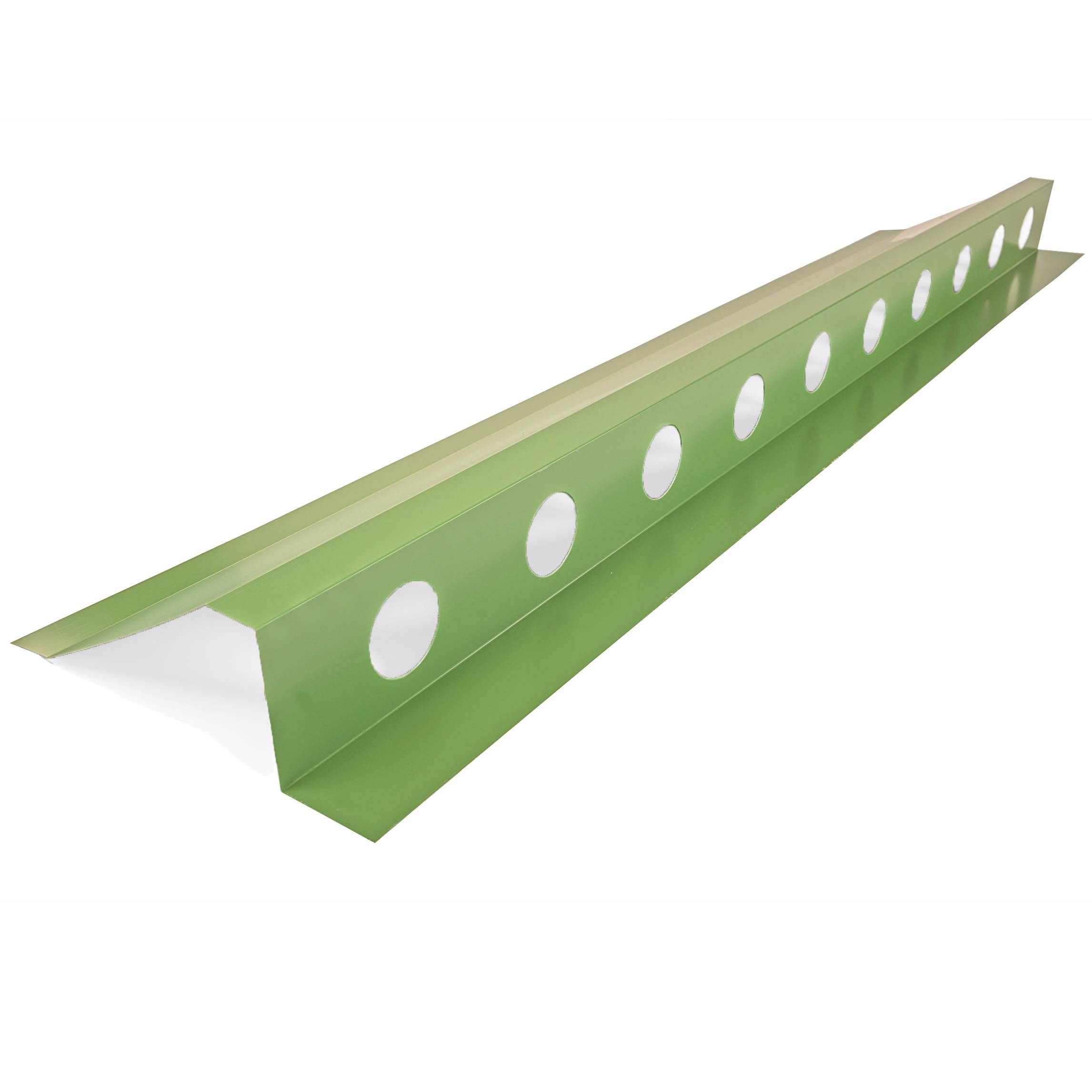 Faitière ventilée en bac acier 3ml laquée 25µ RAL6011