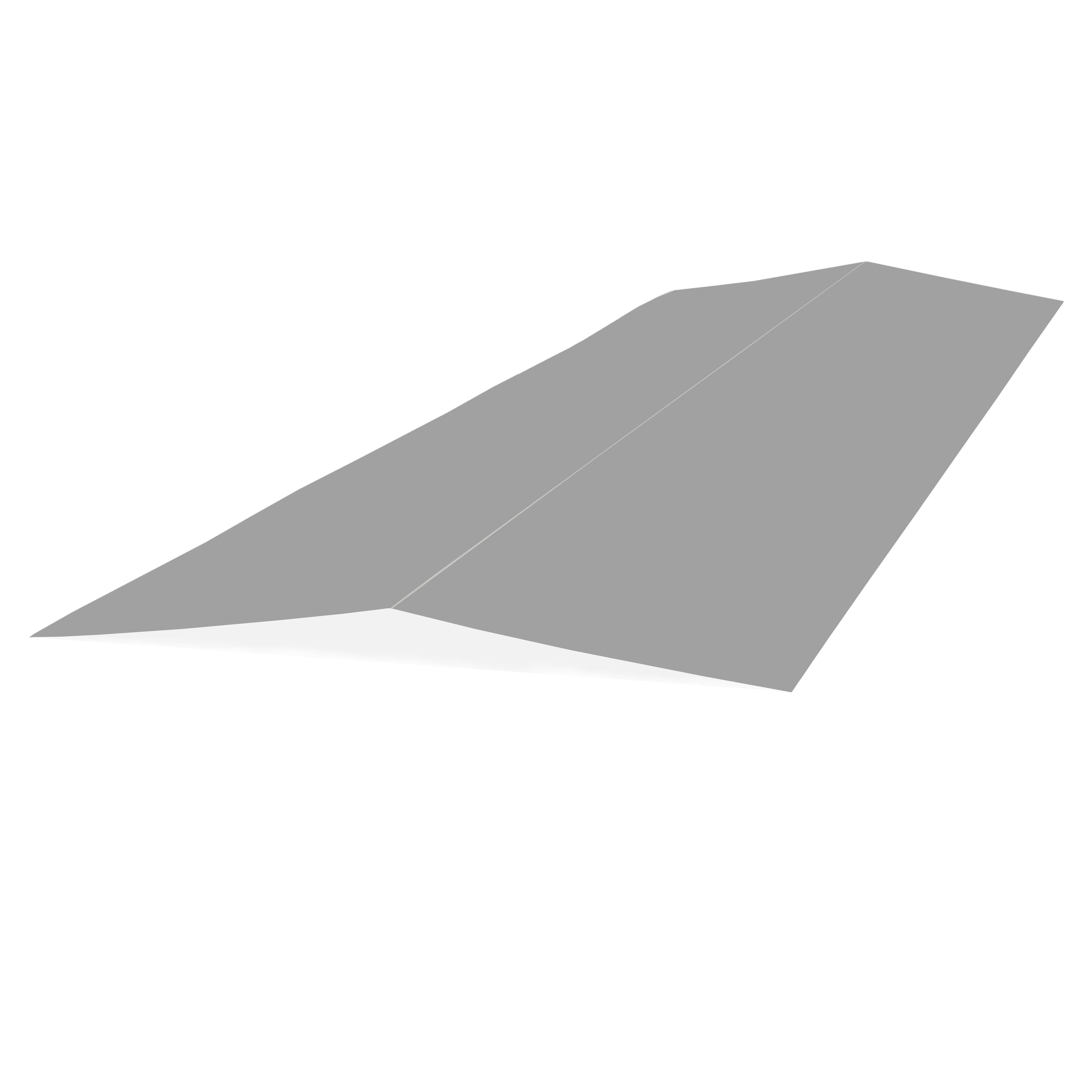 Faitière de toit bac acier plate 3ml laquée 25µ RAL9006