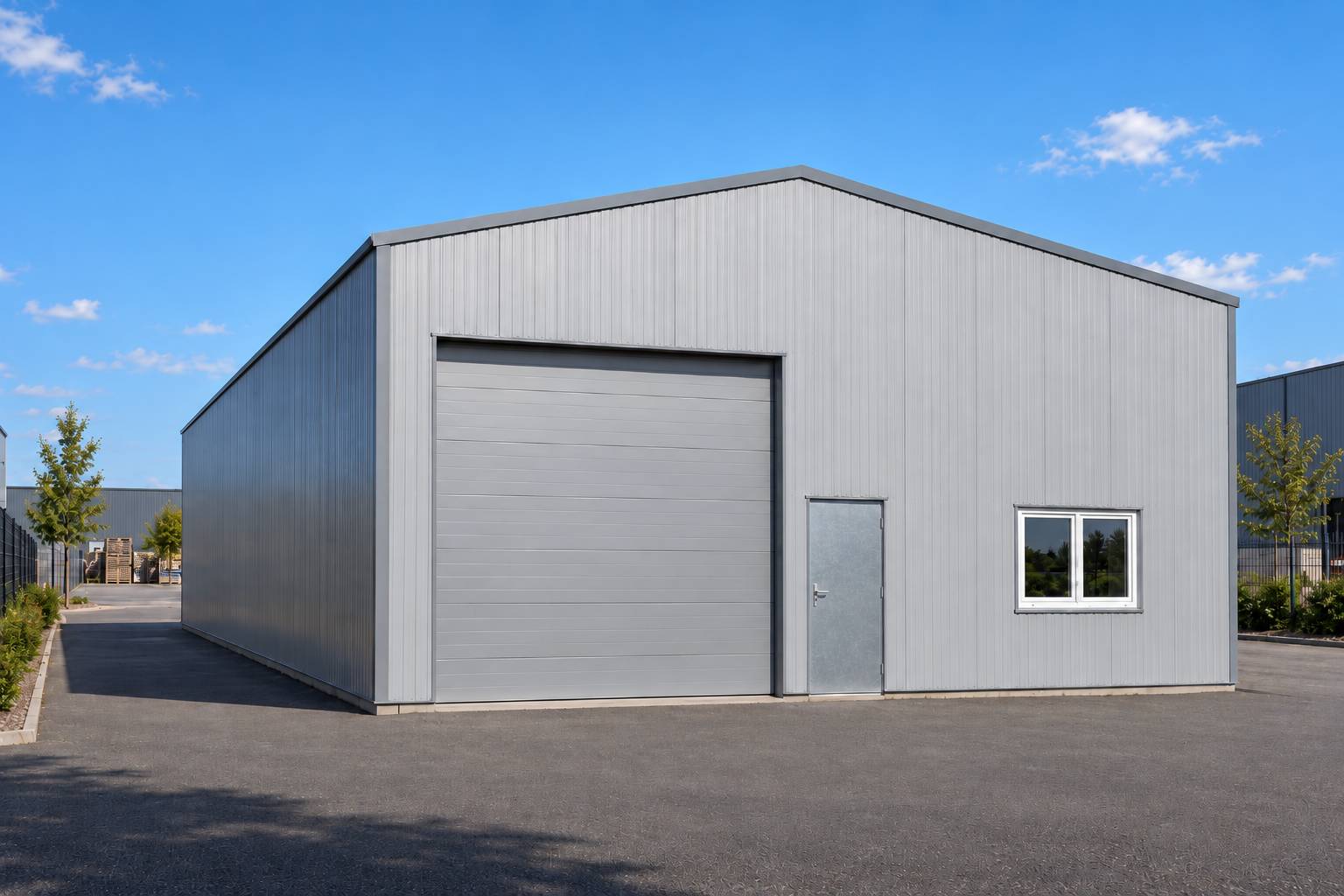 batiment-stockage-400-m-2-isolé-porte-sectionnelle