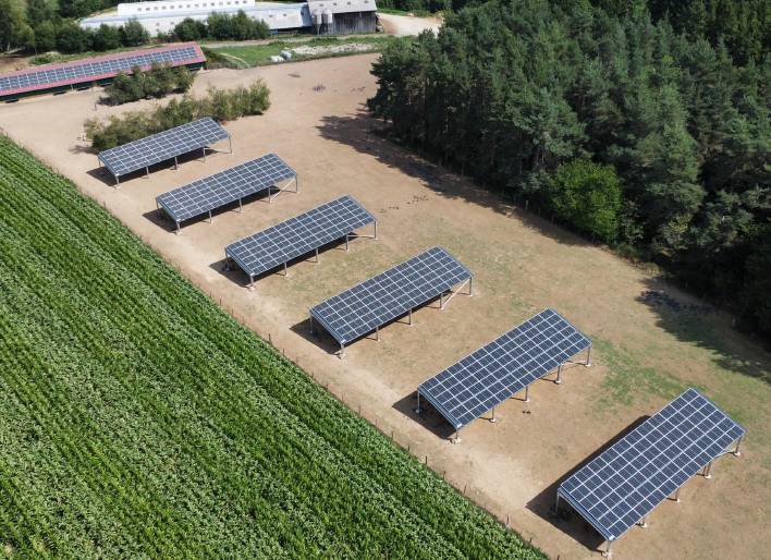 Kit buildings - photovoltaic panels