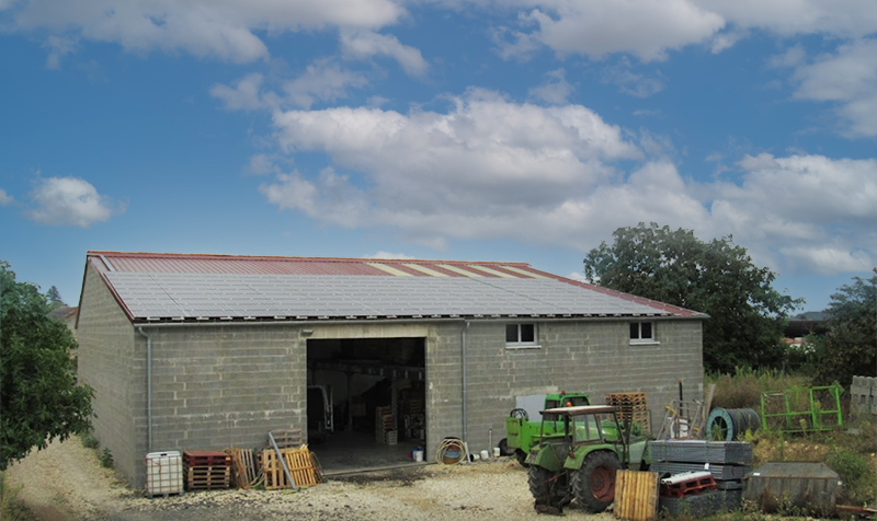 MR. Brunet - storage shed with mezzanine in France