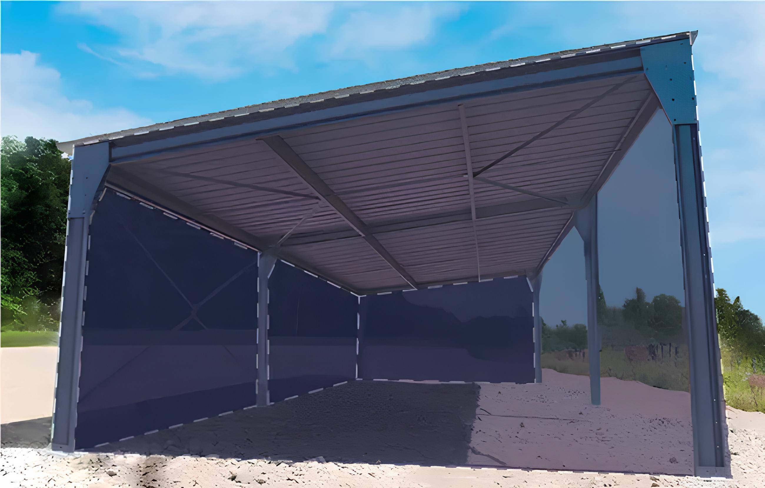 Abri en kit bardé 3 faces