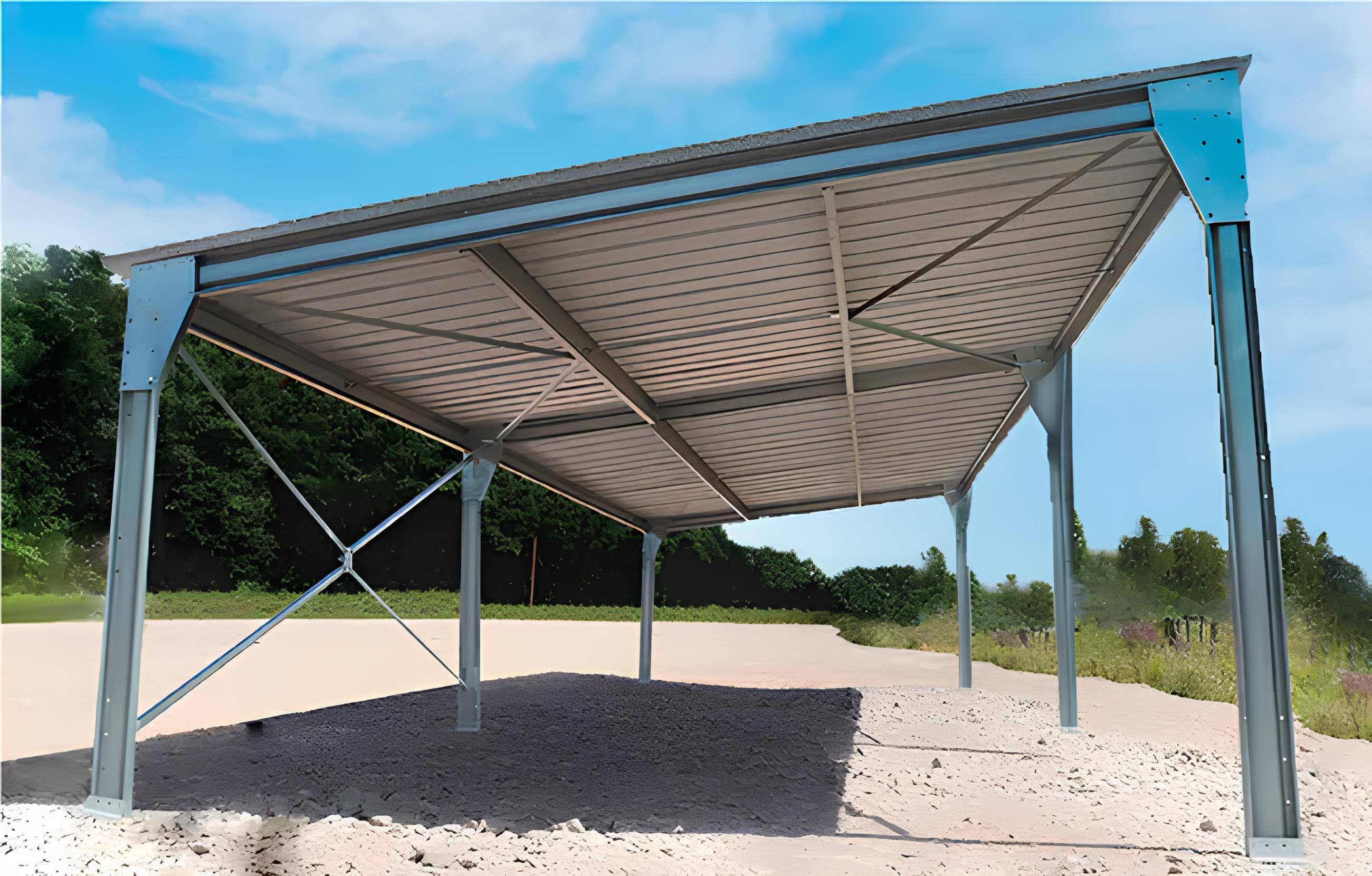 Abri en kit métallique