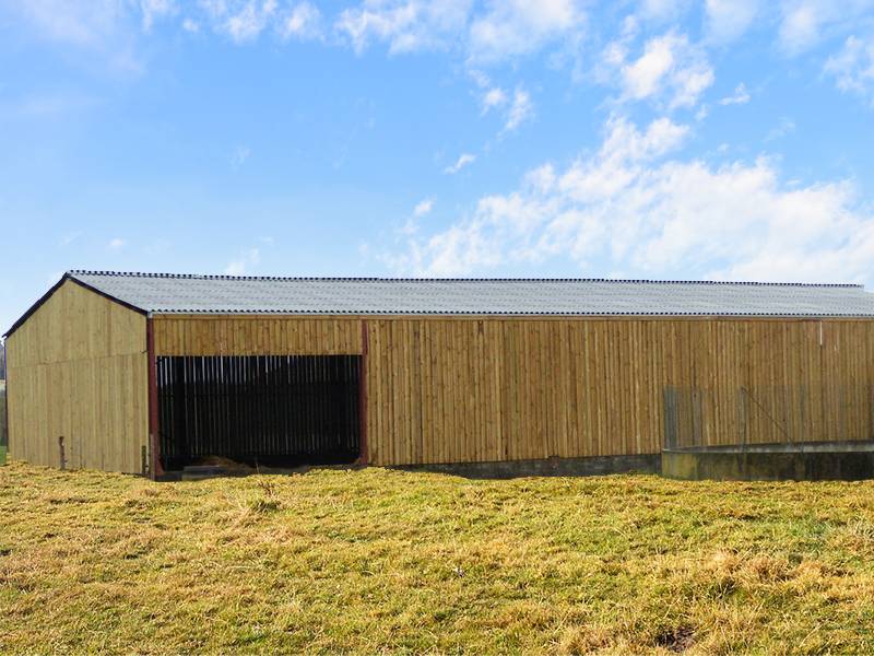 Hangar agricole en kit avec bardage