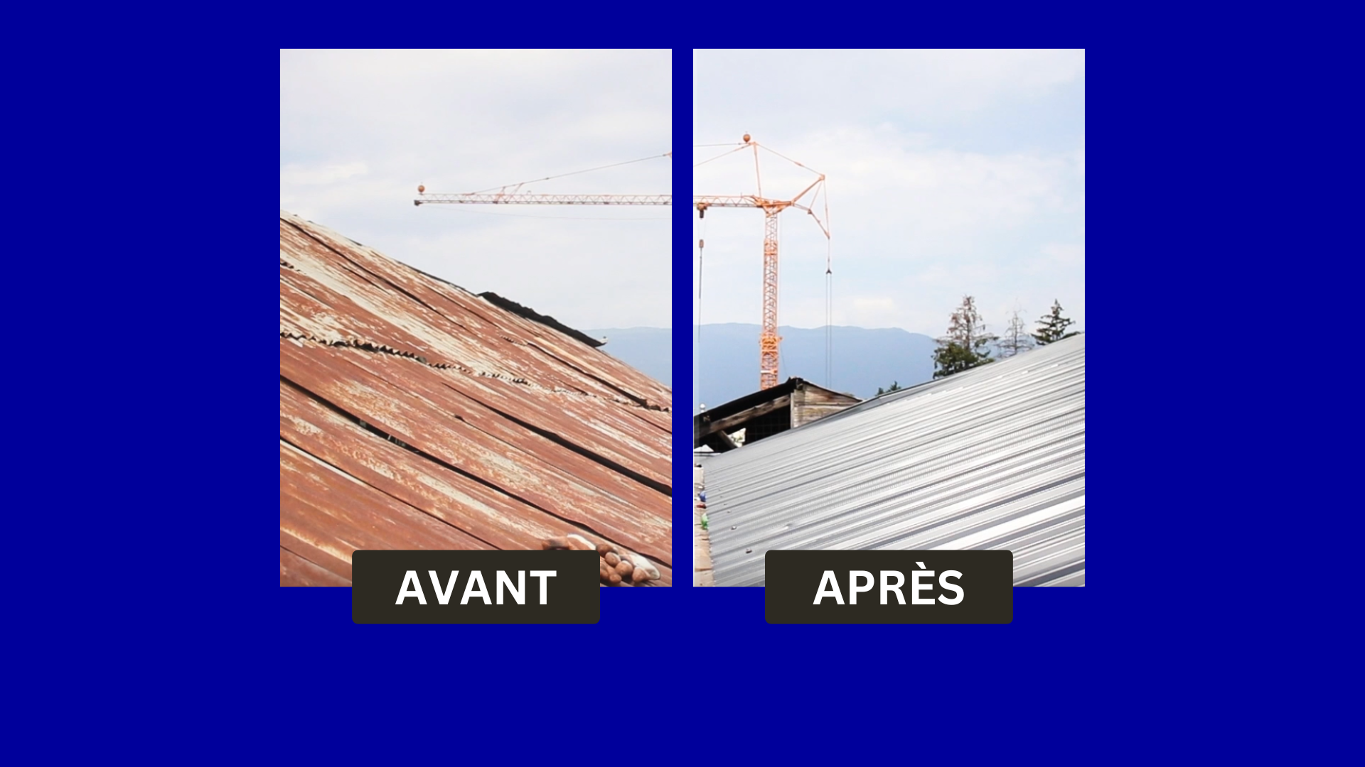 Rénovation de toiture en Suisse