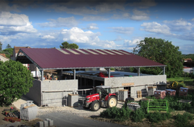 MR. Brunet - storage shed with mezzanine in France MR. Brunet - storage shed with mezzanine in France