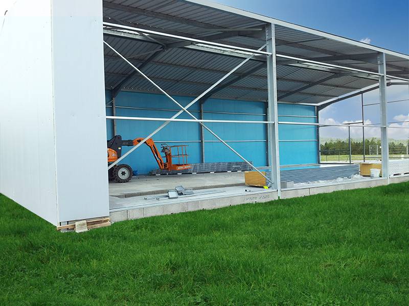 Hangar métallique dans l’Eure