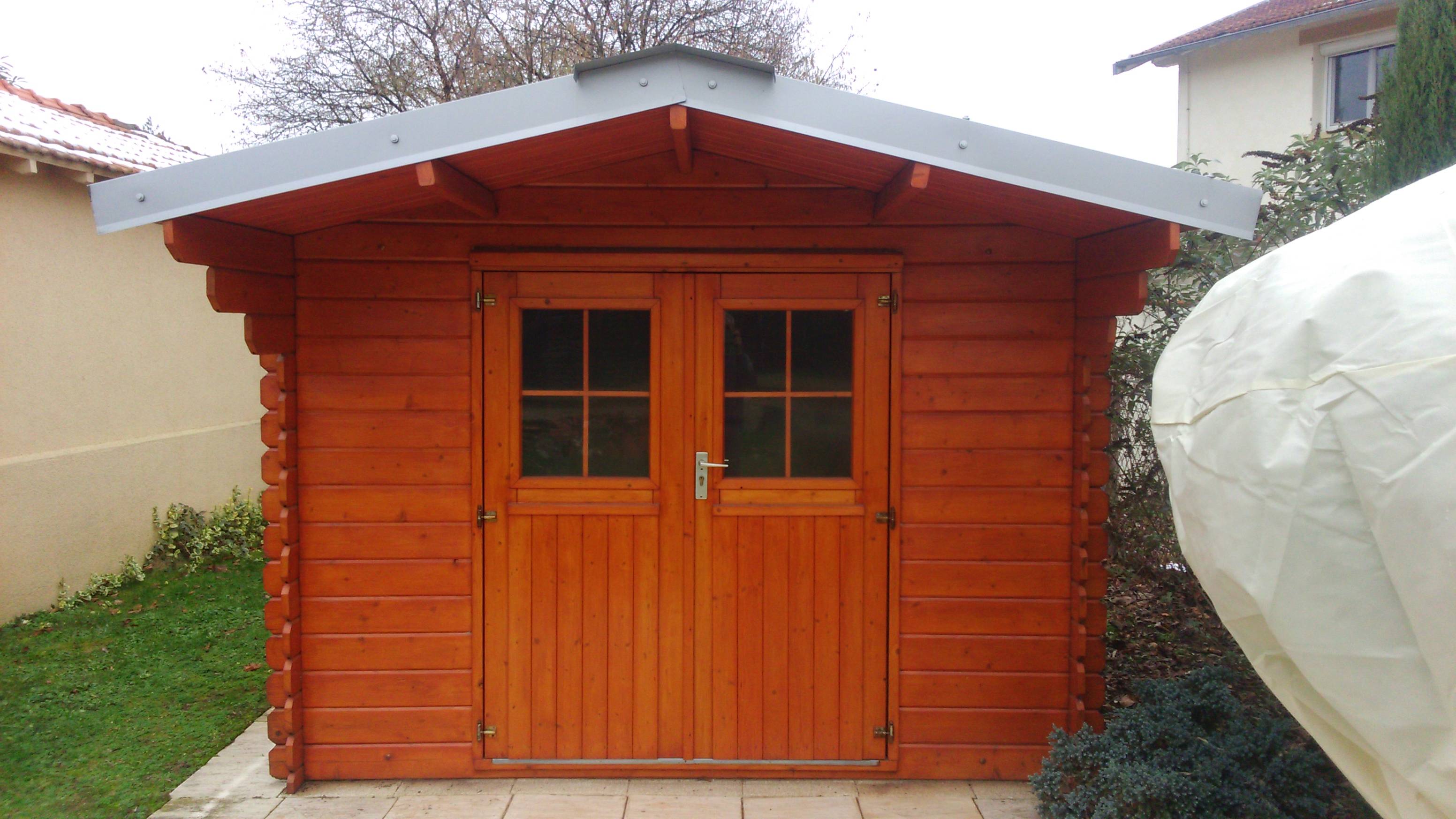 Toiture cabanon de jardin