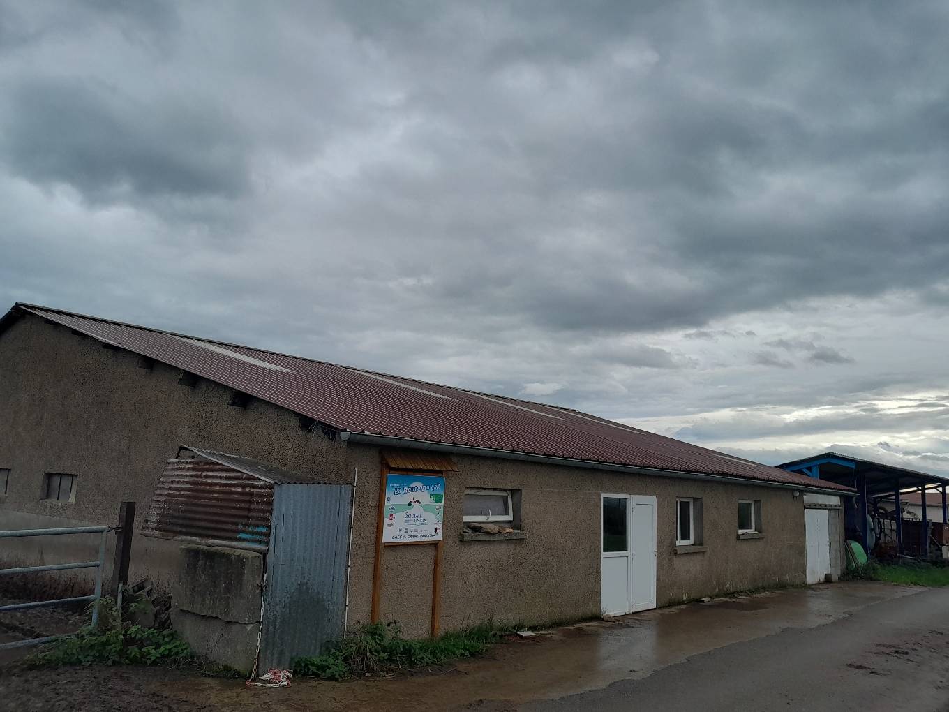 Toiture métallique pour hangar agricole à Saint-Marcel