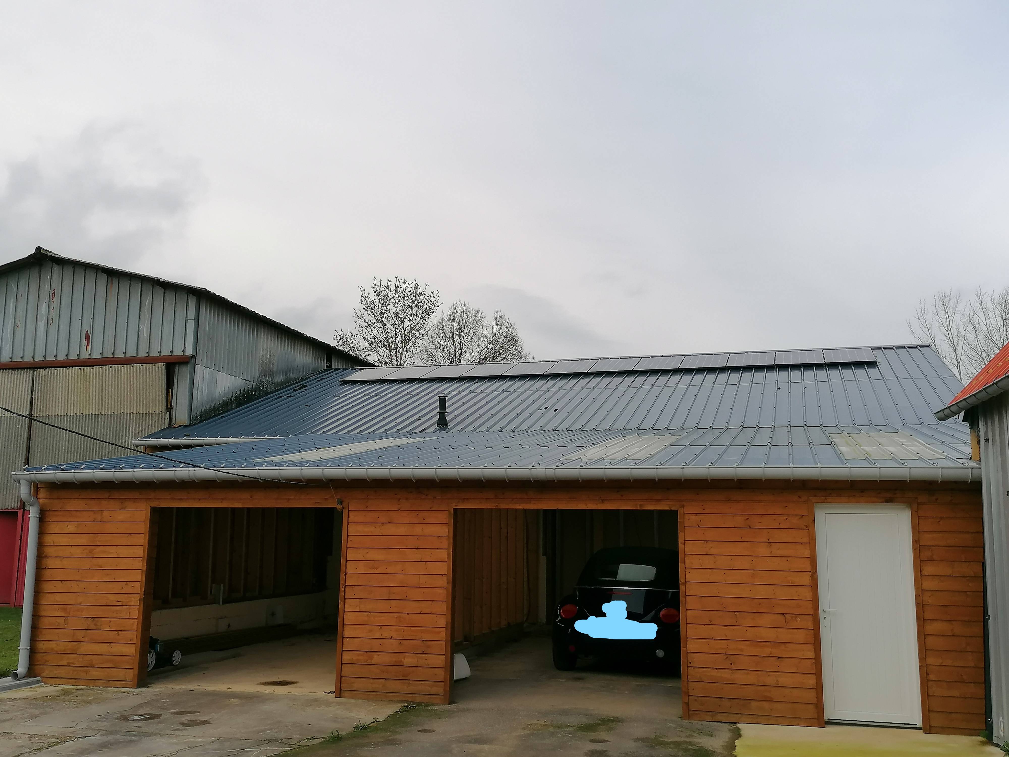 Construction avec tôles de toitures en bac acier à prix bas, M. Baeckelandt à Beaudéduit (60210)