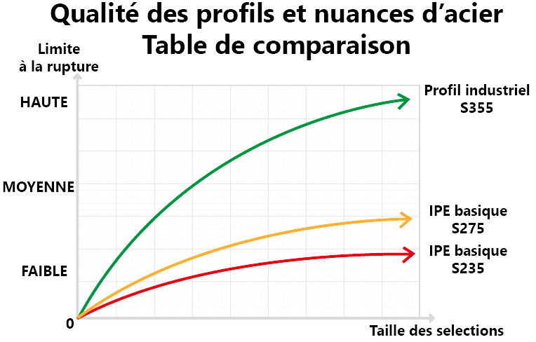 Courbe de qualité des profils